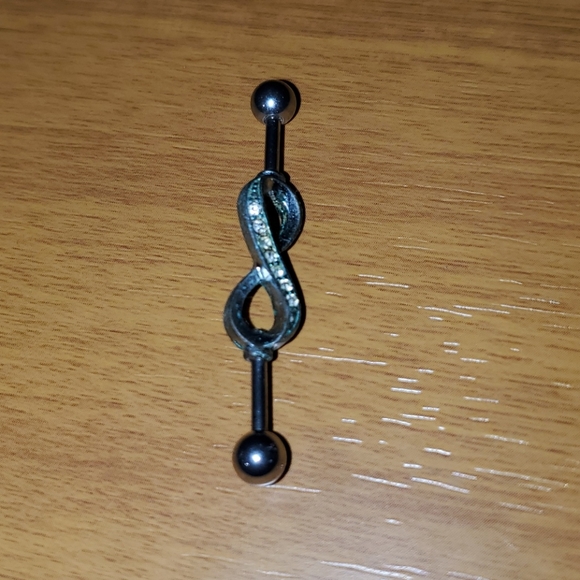 Industrial Bar Infinity Earring - Picture 2 of 2